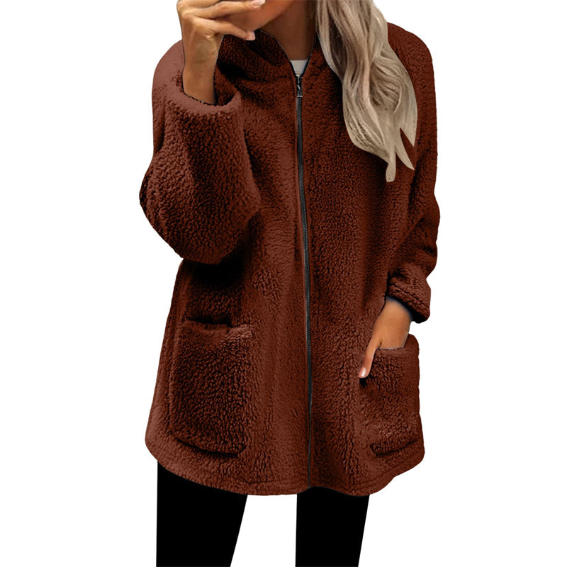 Hot Sale 50% OFF💖Women's Casual Warm Hooded Zipper Jacket
