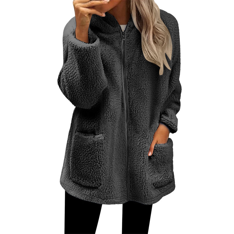 Hot Sale 50% OFF💖Women's Casual Warm Hooded Zipper Jacket
