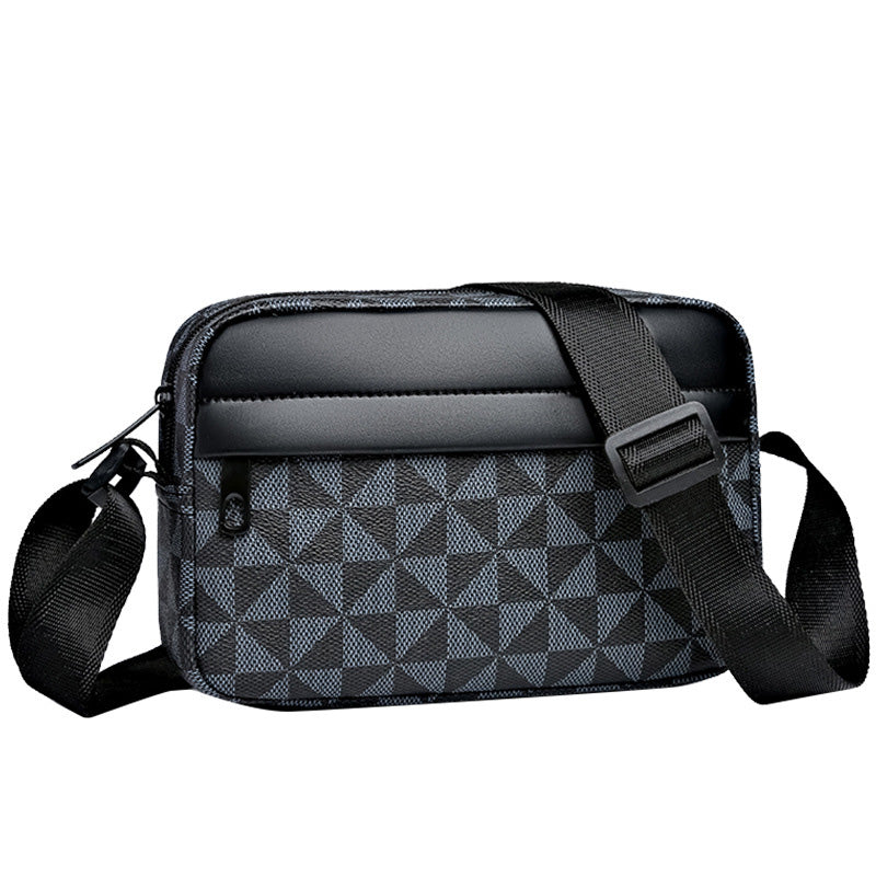 🖤 PU Leather Square Crossbody Bag for Men – Sleek Style & Everyday Convenience