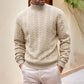 Men's Turtleneck Cable Knit Sweater