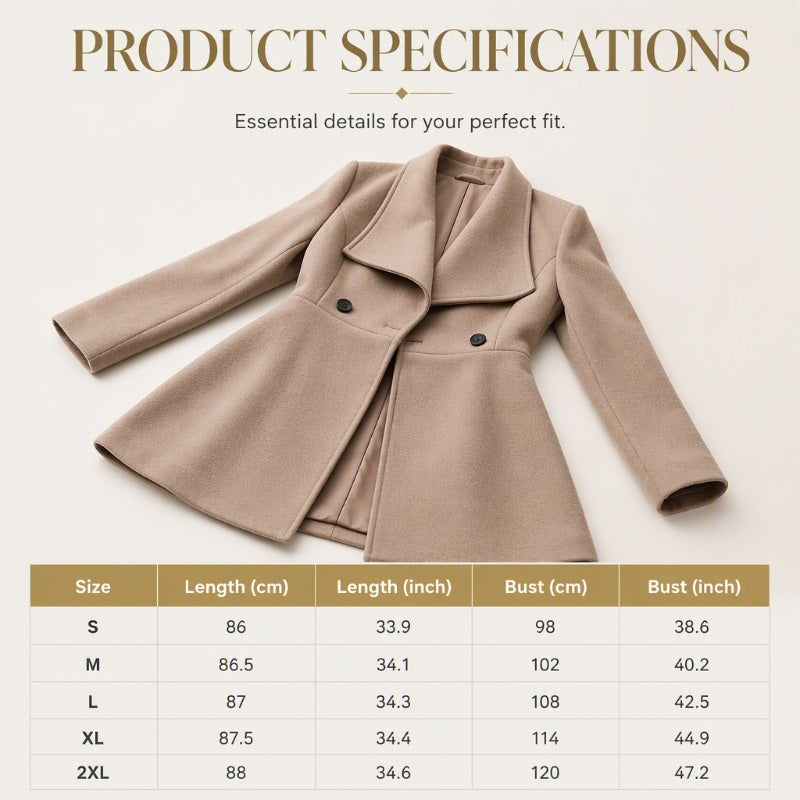 ⌛Limited-Time Offer-Women's Elegant Slim Fit Lapel Coat