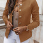 Women's Elegant Slim Fit Blazer with Gold Buttons