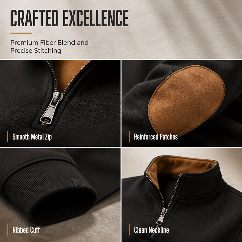 Hot Sale 50% OFF💖Men's Casual Plush Half-Zip Pullover