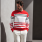 ✨Men's Striped Colorblock Long Sleeve Sweatshirt