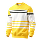 ✨Men's Striped Colorblock Long Sleeve Sweatshirt