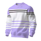 ✨Men's Striped Colorblock Long Sleeve Sweatshirt
