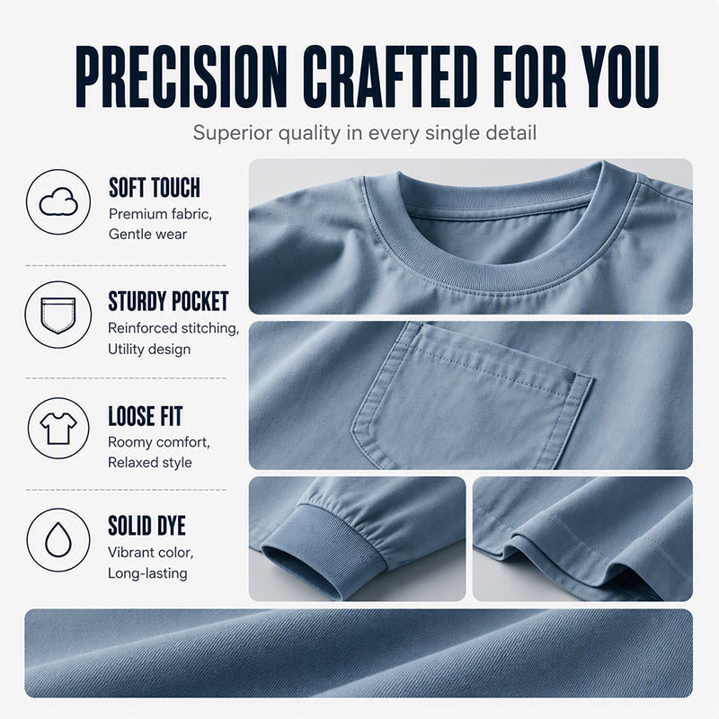 Men's Loose-Fit Long Sleeve T-Shirt