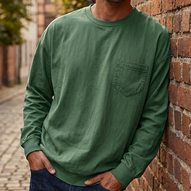 Men's Loose-Fit Long Sleeve T-Shirt