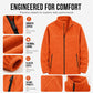 Men's Stand Collar Zip-Up Warm Jacket