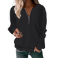 ⏳ Limited Time 50% Off! 🎉Women’s Half-Zip Cable Knit Sweatshirt