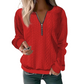 ⏳ Limited Time 50% Off! 🎉Women’s Half-Zip Cable Knit Sweatshirt
