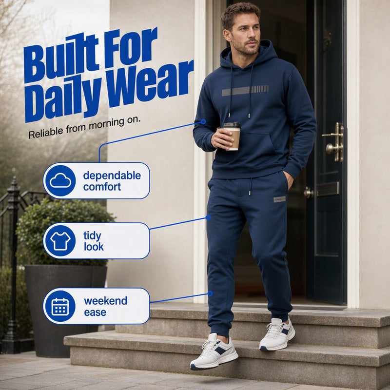 ✨Men's Hooded Sweatshirt & Sweatpants 2-Piece Set