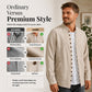 Men's Casual Long Sleeve Stand Collar Shirt