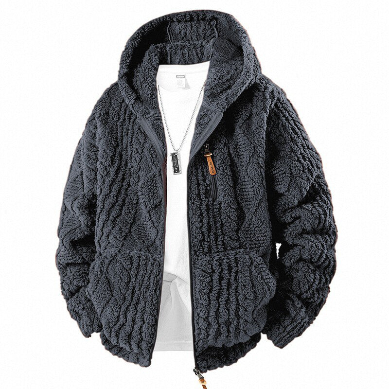 🔥🧥LAST DAY SALE 50%OFF!!🥳💞Men's Hooded Fleece Zipper Jacket
