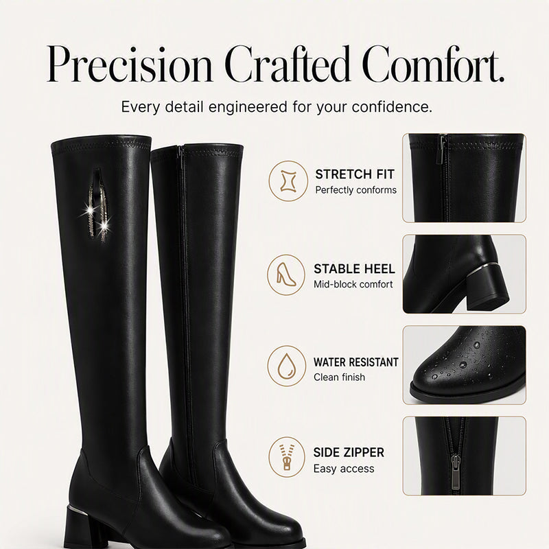 Women's Warm Elastic Over-the-Knee Boots ✨