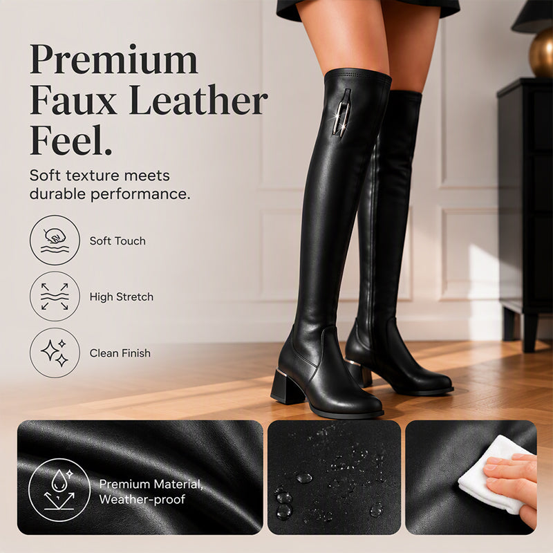Women's Warm Elastic Over-the-Knee Boots ✨
