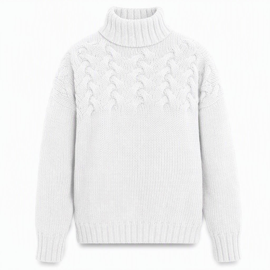 🛍️New Arrivals - Casual Solid Color Turtleneck Knit Pullover