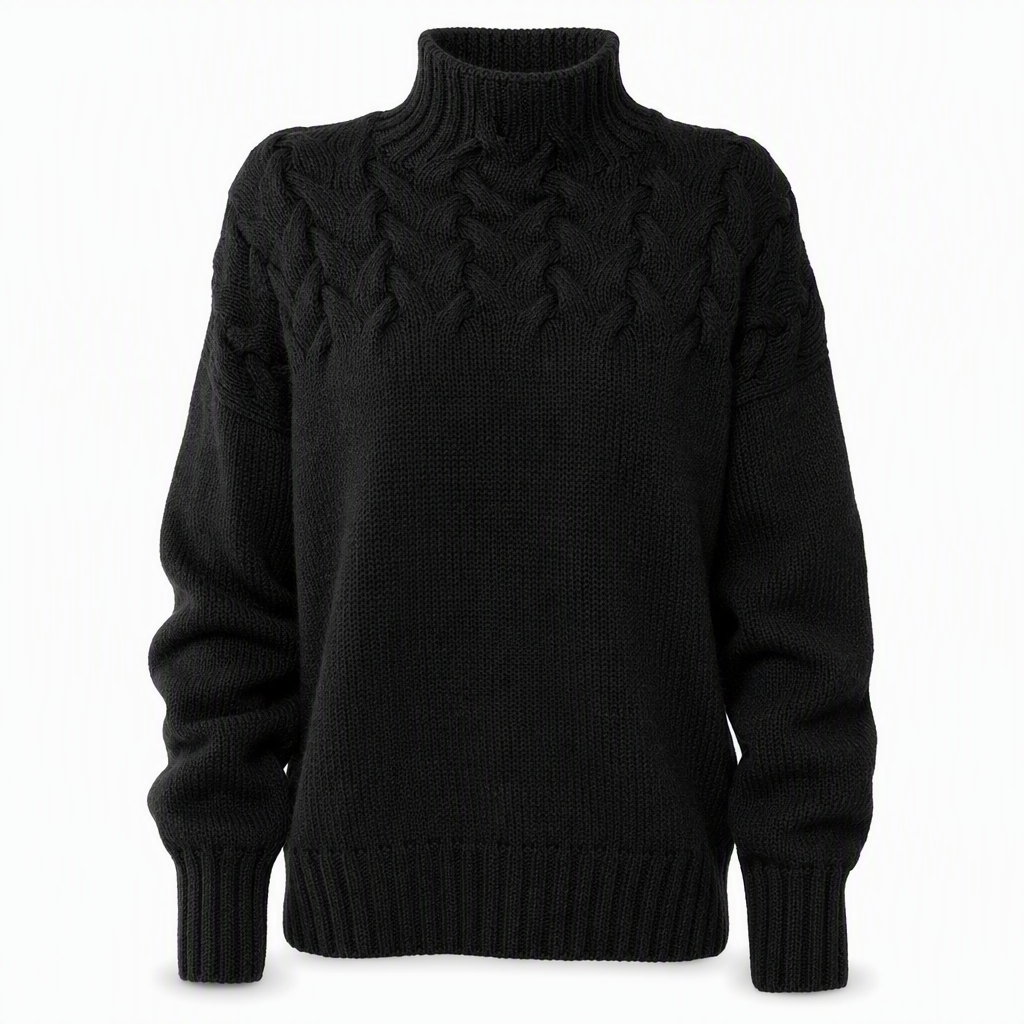 🛍️New Arrivals - Casual Solid Color Turtleneck Knit Pullover