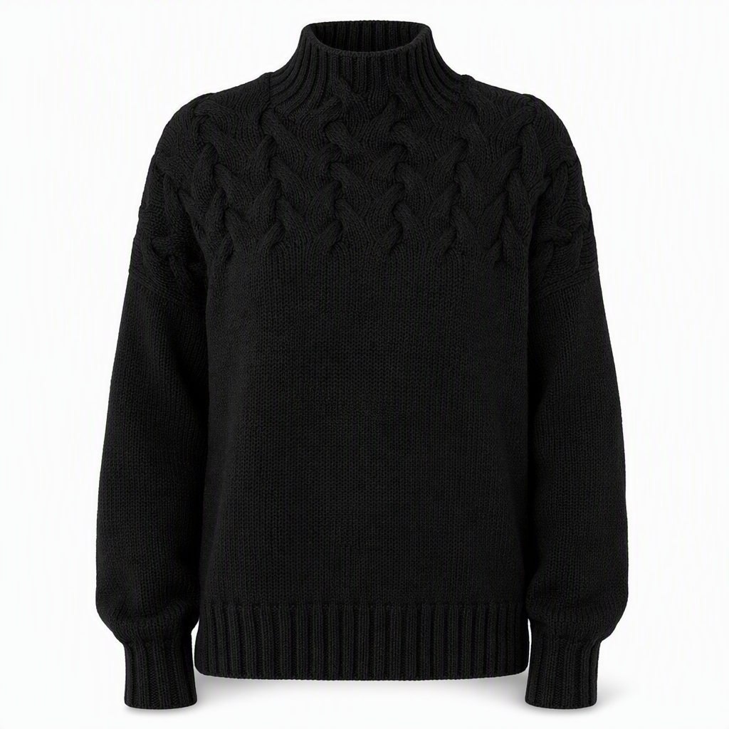 🛍️New Arrivals - Casual Solid Color Turtleneck Knit Pullover