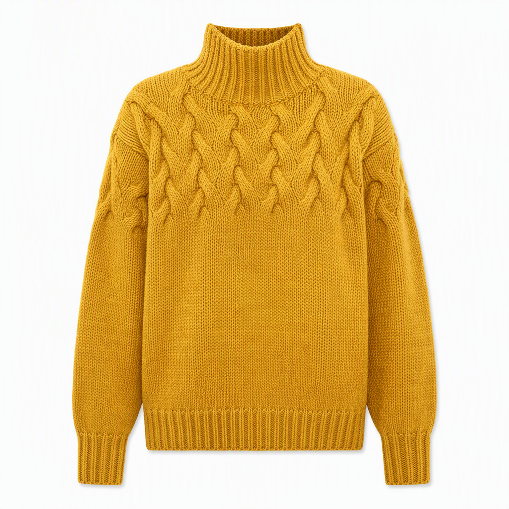 🛍️New Arrivals - Casual Solid Color Turtleneck Knit Pullover