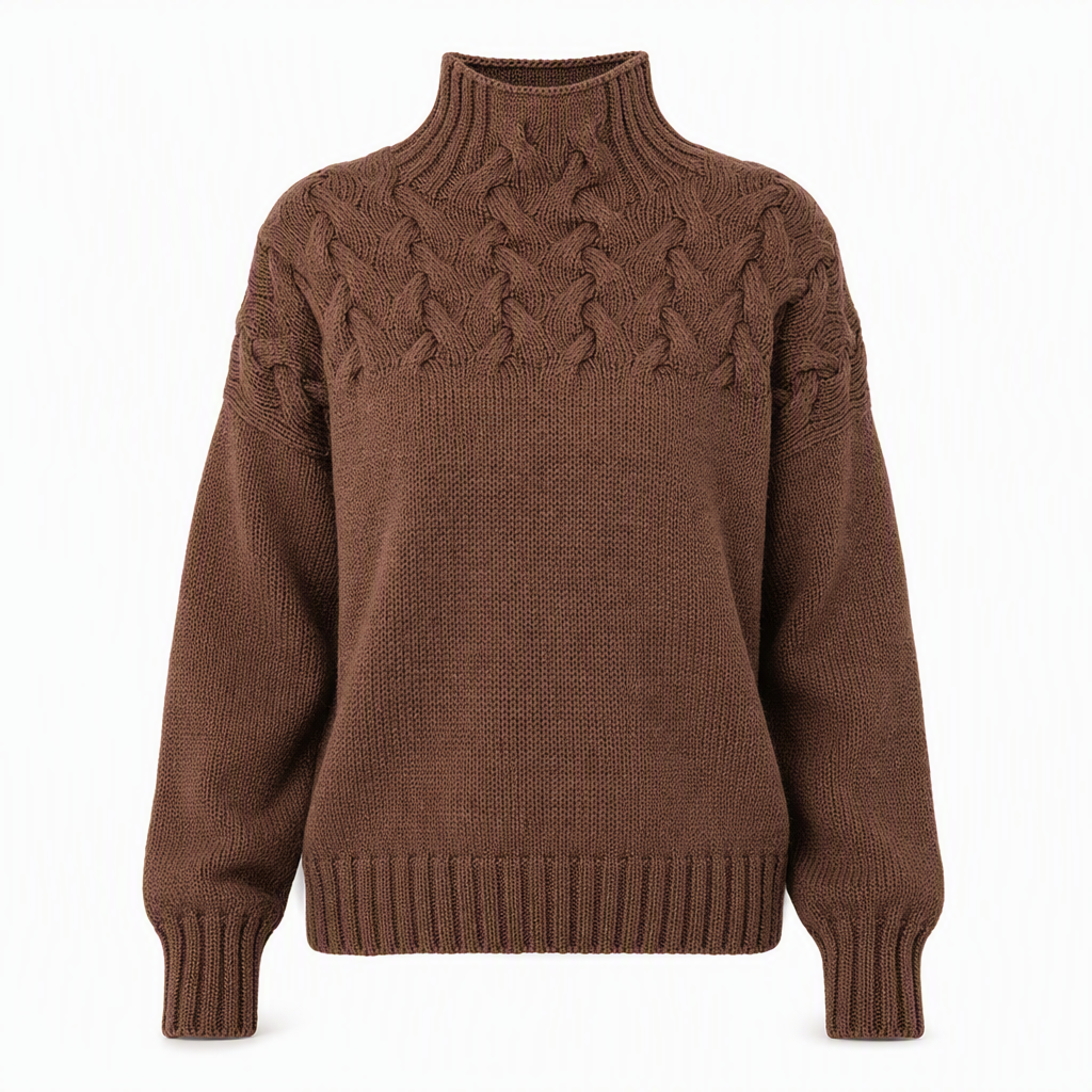 🛍️New Arrivals - Casual Solid Color Turtleneck Knit Pullover