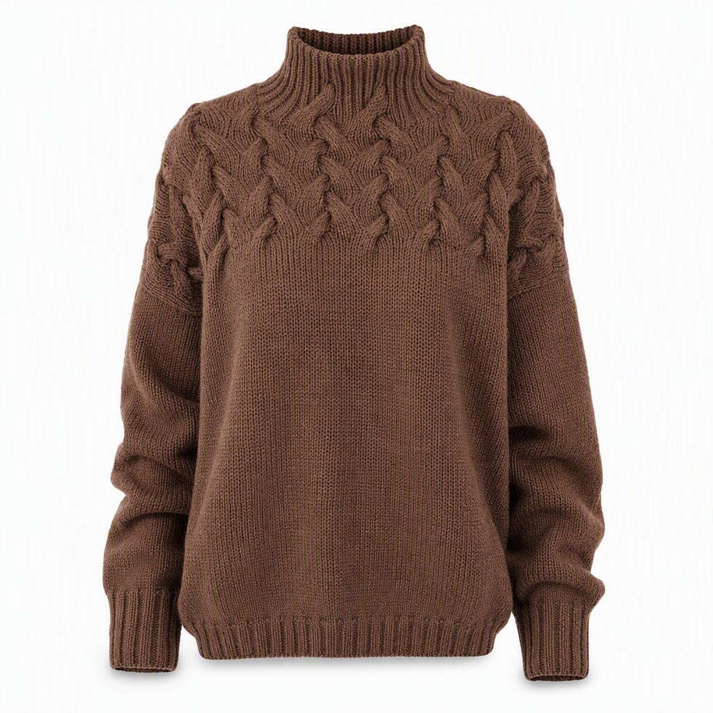🛍️New Arrivals - Casual Solid Color Turtleneck Knit Pullover