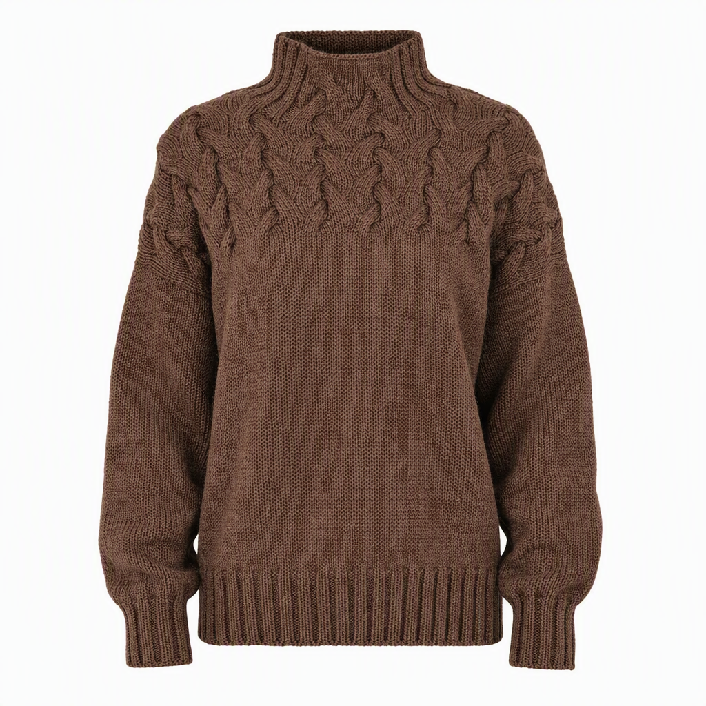🛍️New Arrivals - Casual Solid Color Turtleneck Knit Pullover