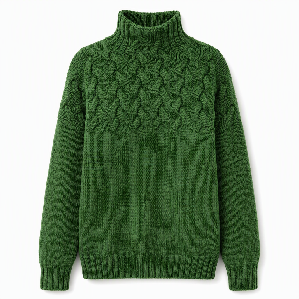 🛍️New Arrivals - Casual Solid Color Turtleneck Knit Pullover