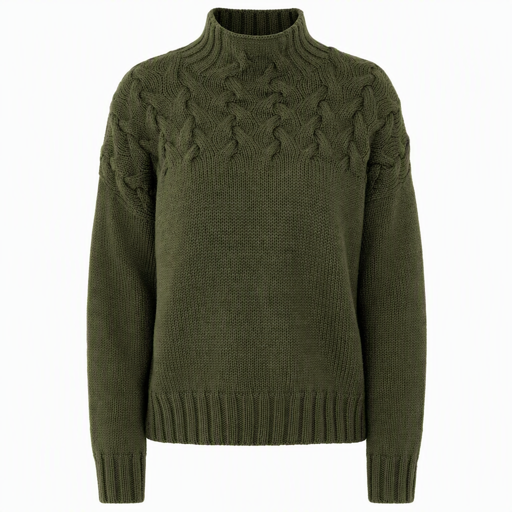 🛍️New Arrivals - Casual Solid Color Turtleneck Knit Pullover