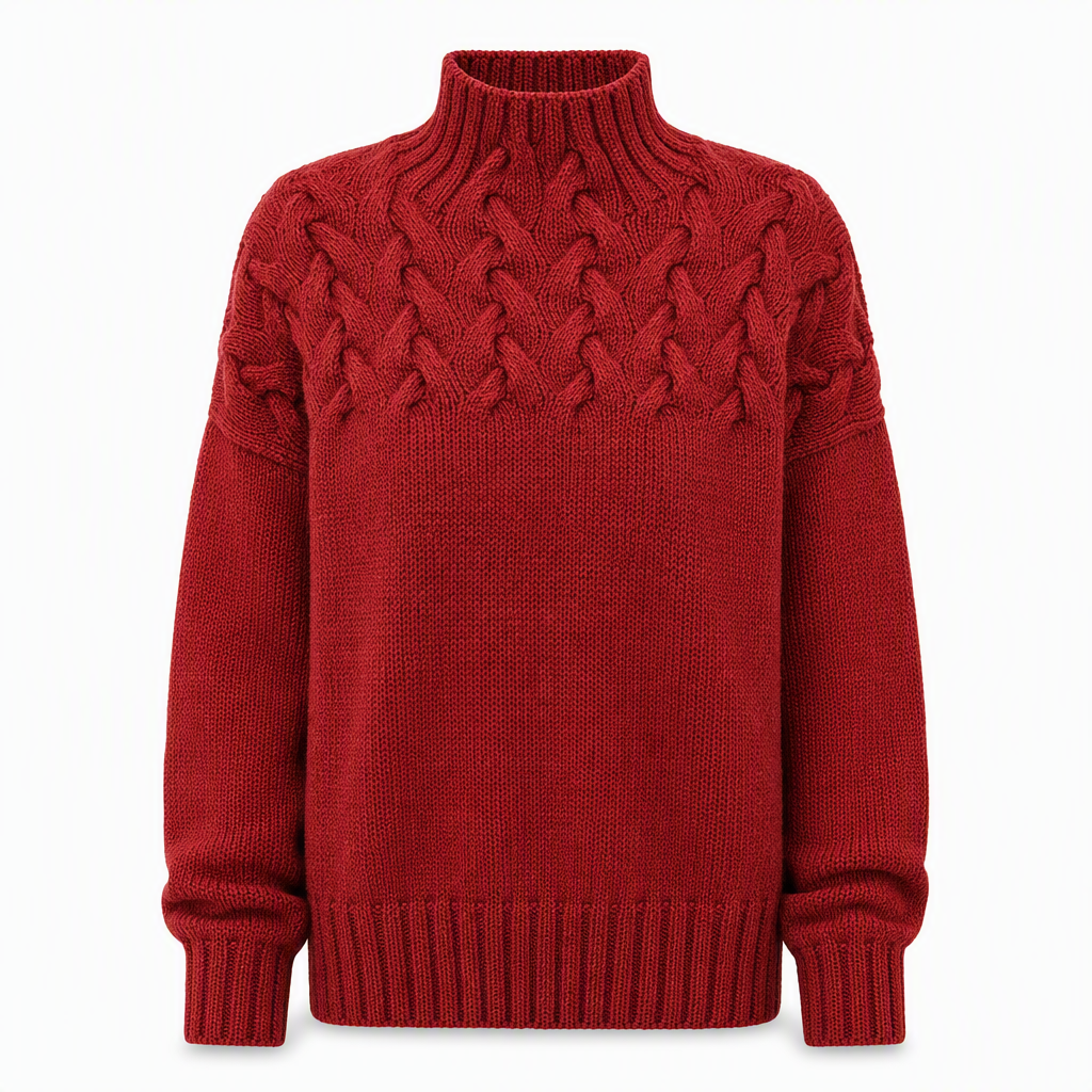 🛍️New Arrivals - Casual Solid Color Turtleneck Knit Pullover