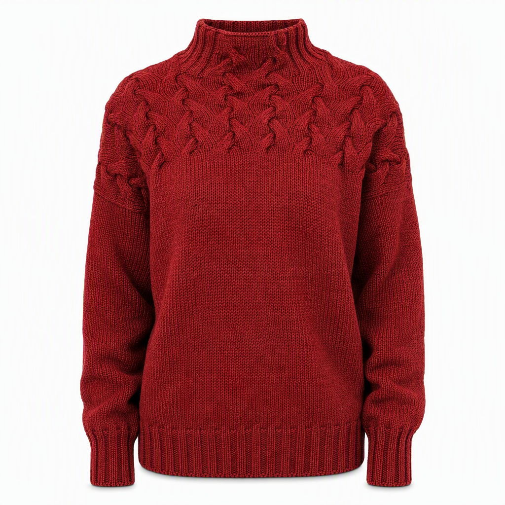 🛍️New Arrivals - Casual Solid Color Turtleneck Knit Pullover