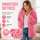 Women's Hooded Zip-Up Fuzzy Jacket