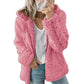 Women's Hooded Zip-Up Fuzzy Jacket