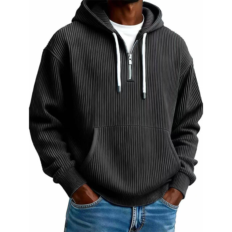 ⌛Limited-Time Offer🛍️ Men's Casual Half-Zip Corduroy Hoodie