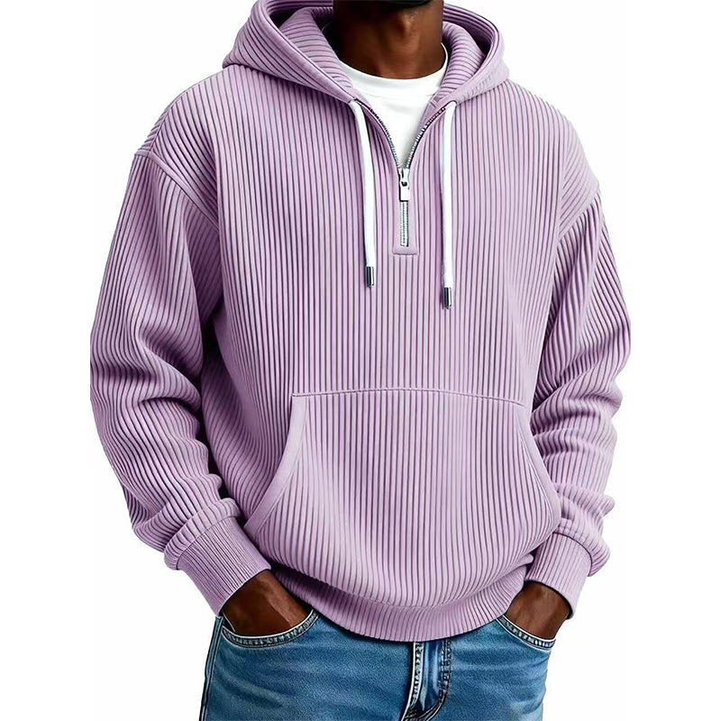 ⌛Limited-Time Offer🛍️ Men's Casual Half-Zip Corduroy Hoodie