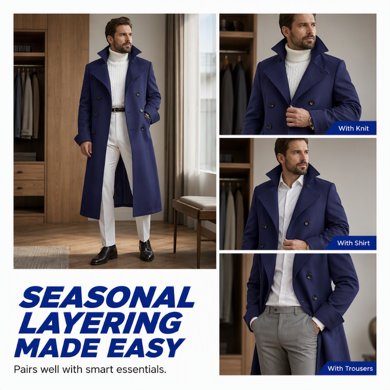 🧥 ✨ Men's Elegant Refined Warmth Overcoat