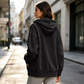 ✨ Denim Comfort, Easy Coverage | Women's Loose Zip-Up Hooded Denim Jacket