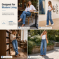 👖 Retro Denim Style | Women's High-Waisted Double-Button Wide-Leg Jeans
