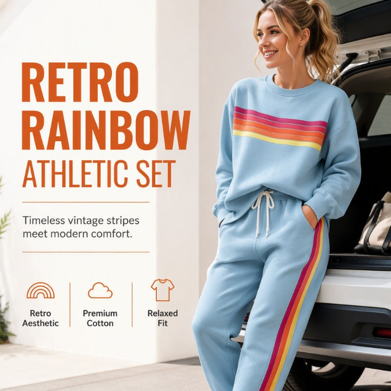 👗✨Women's Casual Sweatshirt & Sweatpants 2-Piece Set✨