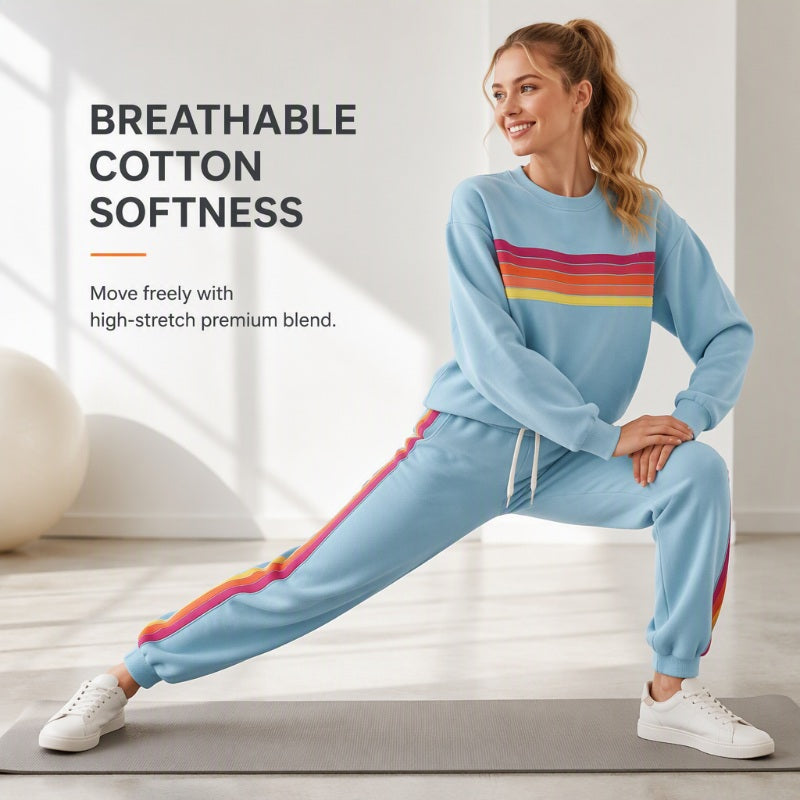 👗✨Women's Casual Sweatshirt & Sweatpants 2-Piece Set✨