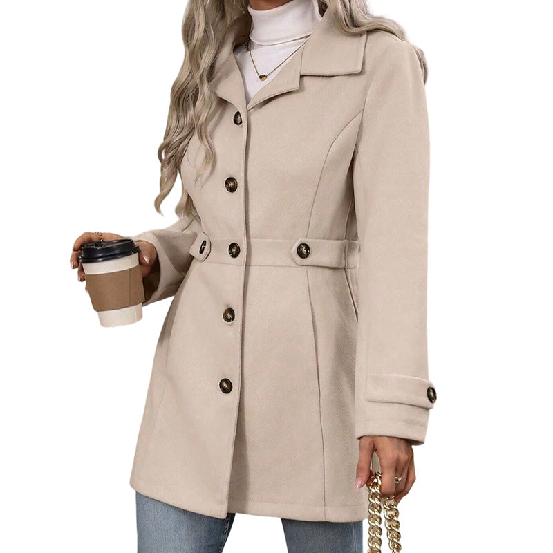 Hot Sale 50% OFF💖Women's Elegant Single Breasted Slim Coat
