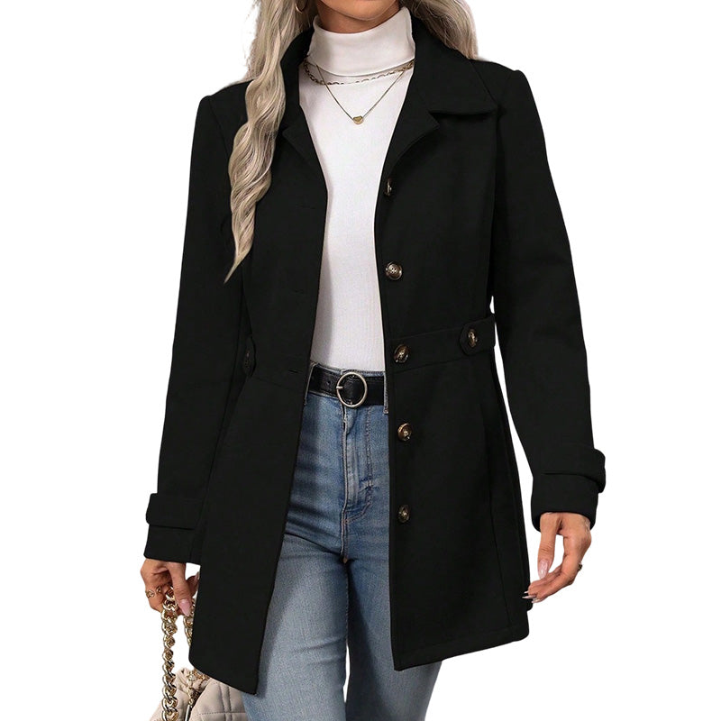 Hot Sale 50% OFF💖Women's Elegant Single Breasted Slim Coat