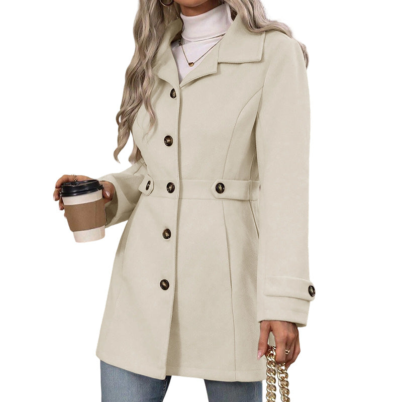 Hot Sale 50% OFF💖Women's Elegant Single Breasted Slim Coat