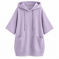 🧶✨ Women's Casual Solid Color Hooded Sweatshirt