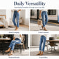 Women's Casual Straight Leg Distressed Jeans