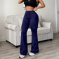 👖 ✨ Women's High-Waisted Drawstring Cargo Flare Pants