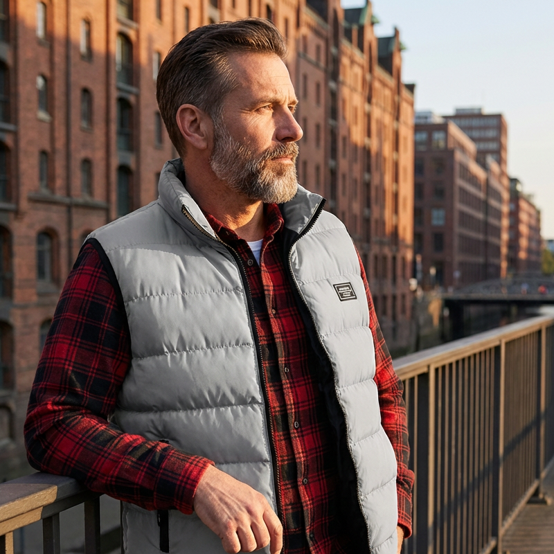 🧥 🔥Men's Padded Stand Collar Vest