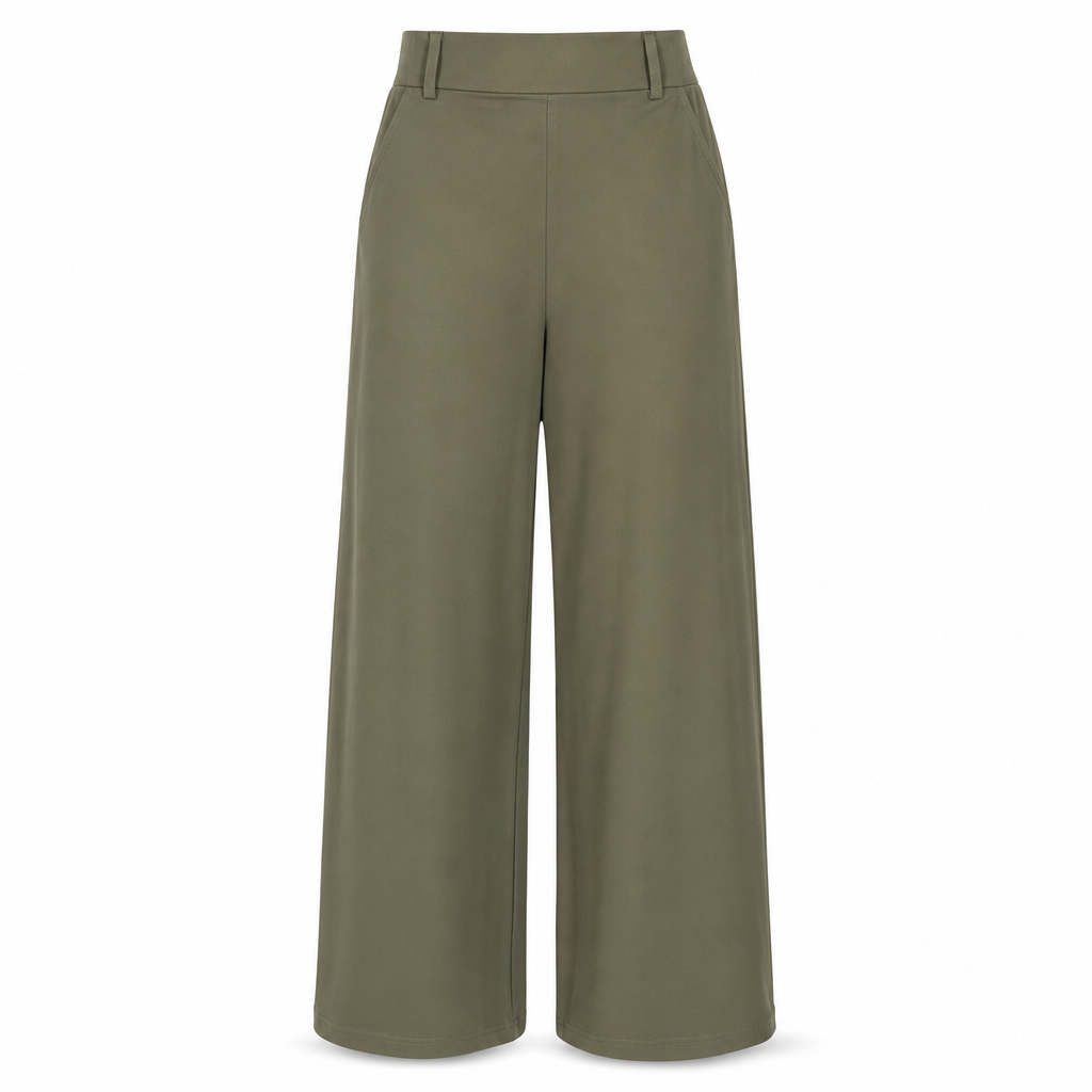 👖 Tailored Waist, Flattering Drape | Women's High-Waist Wide-Leg Pants