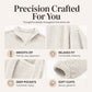 Women's Half-Zip Plush Sweatshirt with Pockets