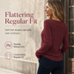 Women's Layered Look Plaid Knit Top